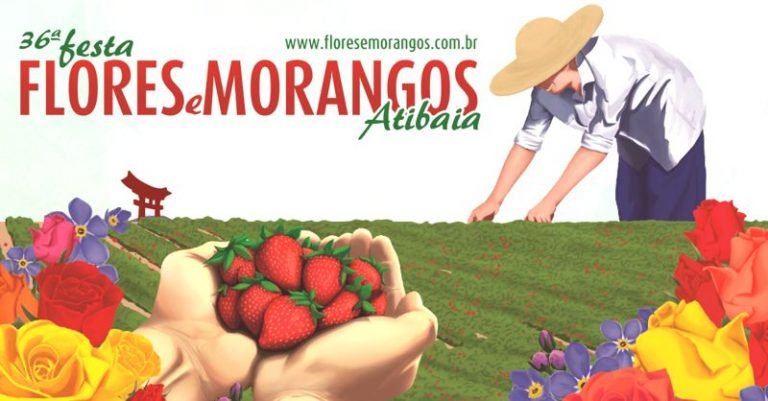 Festa de Flores e Morangos de Atibaia começa dia 02 de setembro