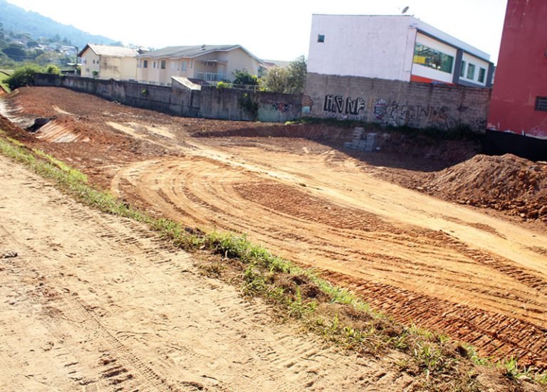 Pista de pump track do novo Parque Linear