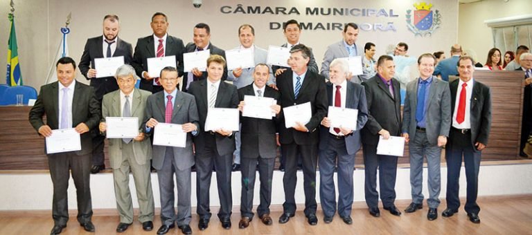 Prefeito, vice e vereadores foram diplomados pela Justiça Eleitoral