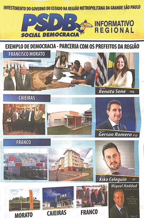 PSDB libera verbas para cidades da região, nenhuma com prefeito tucano