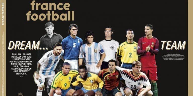 Seleção da ‘Bola de Ouro’ de todos os tempos tem Pelé, Ronaldo e Cafu