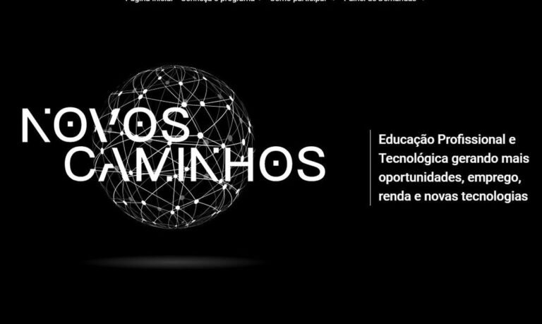 Governo lança programa Novos Caminhos para educação profissional