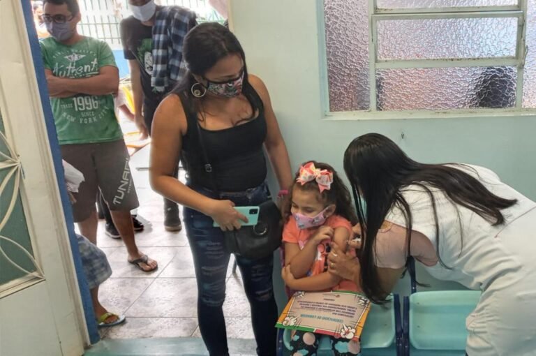 Mais de 5 mil crianças vacinadas contra a Covid na cidade