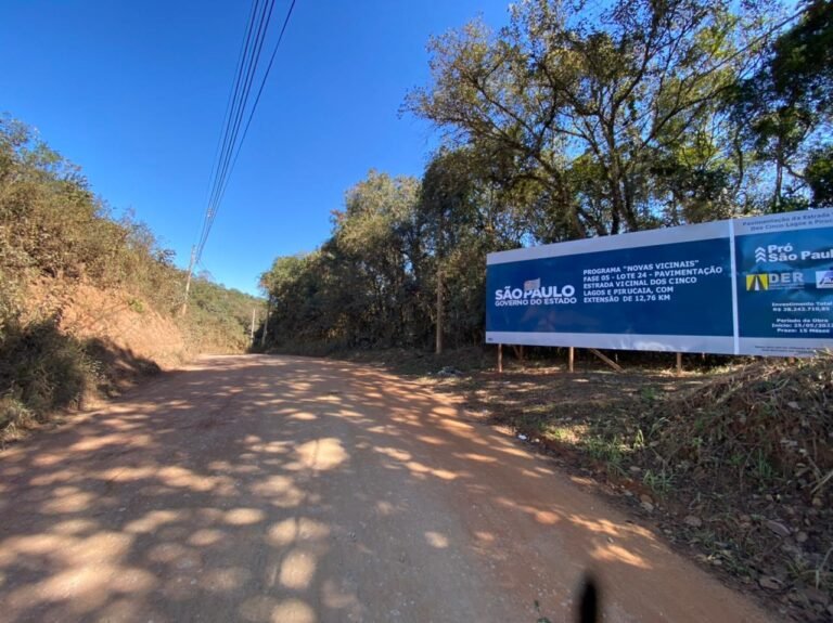 Iniciada a obra de pavimentação da estrada Mairiporã-Guarulhos (Pirucaia)