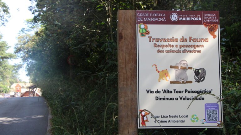 Prefeitura conclui sinalização de Corredores da Fauna na Serra da Cantareira