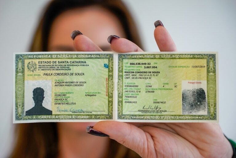 SP substitui emissão da primeira via do RG pela Carteira de Identidade Nacional
