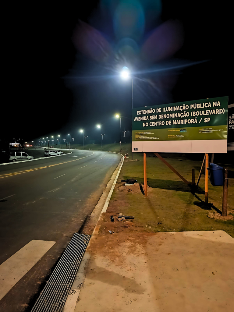 Concluída a obra de iluminação da Av. Boulevard