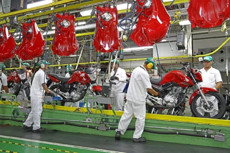 Produção de motos cresce 11,4% em agosto