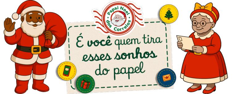 Campanha Papai Noel dos Correios 2025 já começou; saiba como adotar cartinhas